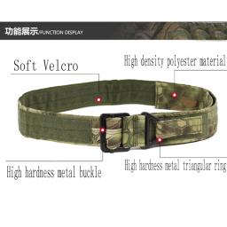 CQB Rappel cinto com fivela de metal, ajustável, sobrevivência, tático, airsoft, caça - Image 3