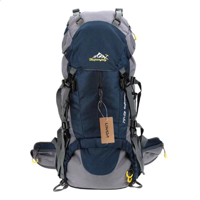Mochila Impermeável de 50L para Outdoor: Ideal para Caminhadas, Trekking, Camping e Montanhismo com Capa de Chuva