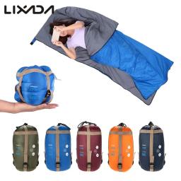 Lixada-Saco de dormir Envelope Camping, Mini sacos preguiçosos com saco de compressão, equipamento de viagem, 190x75cm, primavera, outono - Image 1