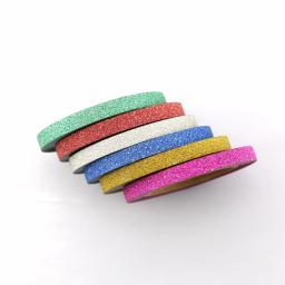 Conjunto de fita washi decorativa de glitter de qualidade com 6 espaços, adesivo para scrapbooking, fita para escola e escritório, papelaria - Image 3