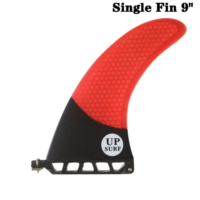 Prancha de Surf UP-Surf de Fibra de Vidro Branca com Barbatana de Carbono de 9 Polegadas para Longboard e Paddle Board