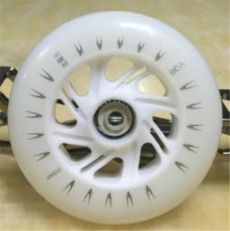 LED Inline Patins de Velocidade Roda Flash, branco, azul, verde, cor-de-rosa, Powerslide Night Racing Skating, 110mm, 90A, 2 Pcs - Image 1