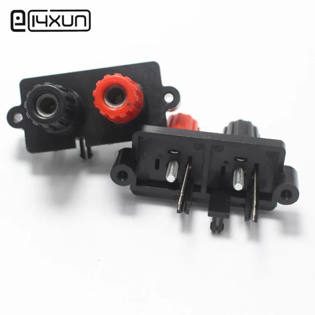 Cabeça Amplificadora de LED 2 Pin - Conector Banana Jack Externo para Amplificador de Caixa de Som com Interruptor e Terminal de Mola para DIY, Pacote com 2 Peças