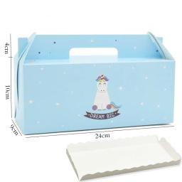 Caixa de cupcake com alça de janela, caixa de papel kraft de circo unicórnio para bolo, embalagens de festa, lembranças, caixas de bolo de casamento, 20 peças - Image 4