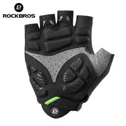 ROCKBROS Luvas de Ciclismo Meio Dedo para Homens e Mulheres, Gel Pad, Anti-Choque, Respirável, MTB, Bicicleta de Estrada, Equipamento de Ciclismo, Verão - Image 2