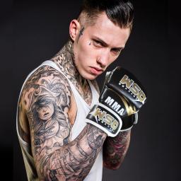 Luvas MMA de meio dedo para homens, Kicki Boxe, Karatê, Muay Thai, Luta Livre, Equipamento de Treinamento Sanda, PU - Image 5