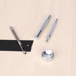 4 pçs/set Ferramentas de Instalação de Botão de Metal Botões Fechos de Pressão Botões de Pressão Botão de Soco Mão DIY Kit Conjunto de Ferramentas de Instalação - Image 4
