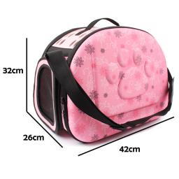 Bolsa transportadora para animais de estimação em 3 cores, dobrável, portátil, respirável, caixa de transporte para cães pequenos, filhotes, cachorros, bolsa de viagem - Image 4