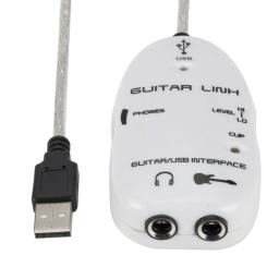 Adaptador de cabo de interface de guitarra para usb, conector de áudio gravador para pc/computador, acessórios de guitarra link para guitarra - Image 4