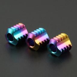 Colorido Titanium Alloy EDC Paracord, Dazzle Cor Pingente, Faca Beads, Corda Corda, DIY - Image 3