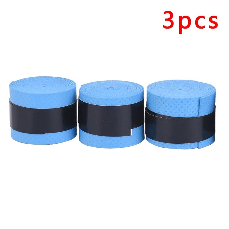 Aperto para raquete de tênis 3 pçs, aperto seco para cabo de raquete de tênis absorvente de suor, antiderrapante, toque para badminton, vibração, extensão do suor - Image 1