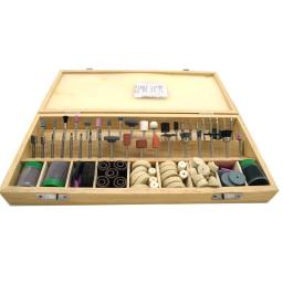 Ferramenta elétrica rotativa para joias, conjunto de acessórios de polimento, haste de 1/4 ", dremel, caixa de madeira - Image 2
