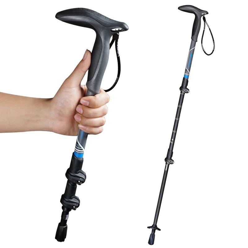 Bastões de fibra de carbono para caminhada, guia telescópico, ultraleve para caminhada, guia nórdico - Image 1
