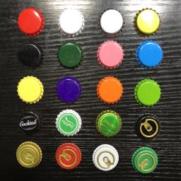 Tampas de garrafa de cerveja, 100 peças, tampa de cerveja para diy, fermentação caseira, ferramenta de fabricação de cerveja - Image 1