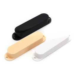 Capas de captador de guitarra de bobina única, capa para capa única, preto, branco, amarelo, guitarra elétrica, 3pcs - Image 2