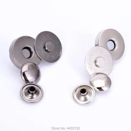 10 conjuntos de botões de pressão magnéticos fortes com rebite dupla face para bolsas, acessórios diy, fivela de carteira, botão de roupas 14mm 18mmquatro cores - Image 2