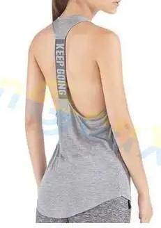 Colete esportivo feminino de ginástica, camisa sem mangas, roupas de corrida fitness, regatas sexy, treino, ioga singlets, túnicas secas rápidas, verão - Image 3