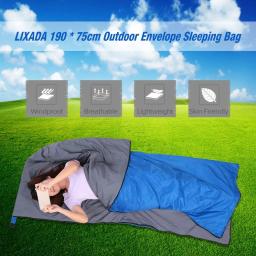 Lixada 190*75cm saco de dormir portátil acampamento ao ar livre viagem caminhadas inverno saco de dormir ultraleve viagem primavera outono 680g - Image 2