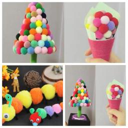 Bolas de pom-pom diy para decoração de festa, artesanato diy de costura, brilhante e brilhante com 12mm 500 - Image 6