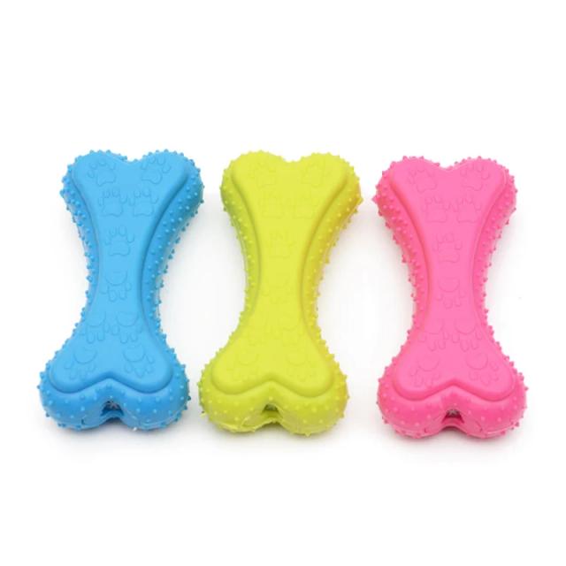 Brinquedo Interativo de Borracha para Cachorros com Som - Ideal para Treinamento e Mastigação