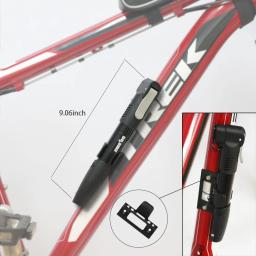 Compressor de ar de bicicleta com bomba de alta pressão, mini bomba manual, com suporte para schrader e válvula presta fietspomp - Image 5