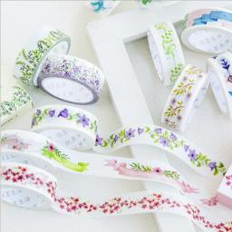 Fita adesiva decorativa, 7m, plantas fofas, árvore, washi, fita adesiva, decoração diy, scrapbooking, etiqueta, papelaria - Image 2