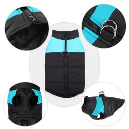 Impermeável colete quente para Pet, roupa do cão, gato, cachorro, casacos de esqui, grandes casacos cão, verde, vermelho, azul, rosa, inverno, 8 tamanhos, S-5XL - Image 5