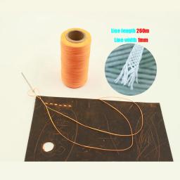 Fio De Cera De Costura De Couro, Artesanato De Cordão De Costura À Mão, Ferramentas De Couro DIY, Linha De Encerado Plana Especial, 260m, 150D - Image 5