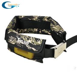 Cinto de mergulho com fivela de aço inoxidável ajustável 4 ou 3 bolso, equipamento aquático para caça submarina, 4 cores - Image 4