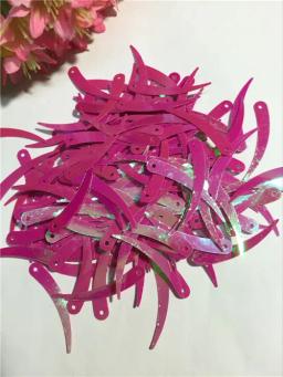 Lantejoulas de pvc planas em forma de pimenta, 5x32mm, com 1 furo, cores laser, 1000pcs - Image 5