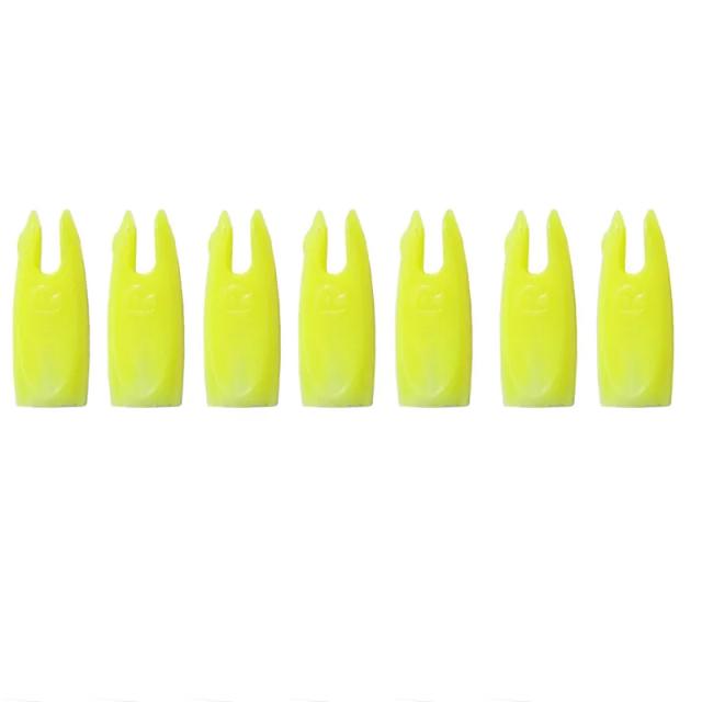 Conjunto de 30 Peças de Flechas de Plástico 1/4 para Eixos de Bambu com Cauda de 6,2 mm para Caça