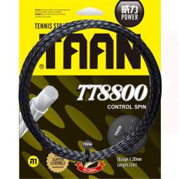 1pc taan tt8800 poli controle rotação raquete de tênis corda 7 anjos macio corda de tênis torção térmica 12m - Image 4