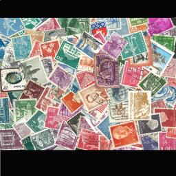 Selos postais vintage com Post Mark, todos diferentes antigos, sem repetição, 100 pcs por lote - Image 2