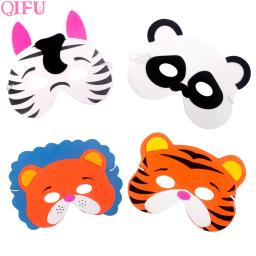Máscara de festa de aniversário com 12 peças, suprimentos, eva, animal, máscaras, desenhos animados, para festa infantil, fantasia, zoológico, máscara da selva, decoração de festa - Image 3