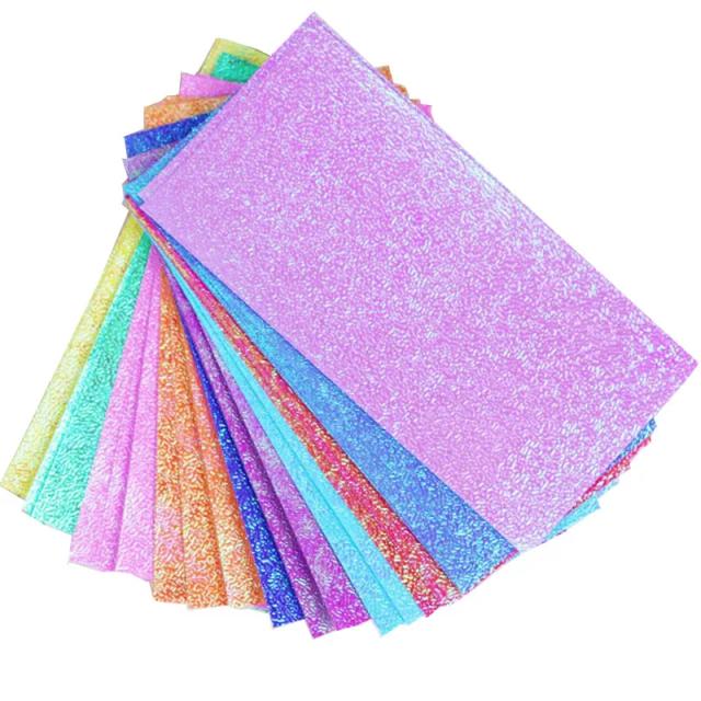 Conjunto de 50 Papéis de Origami Brilhantes para Artesanato e Scrapbooking - Ideal para Crianças e Projetos DIY