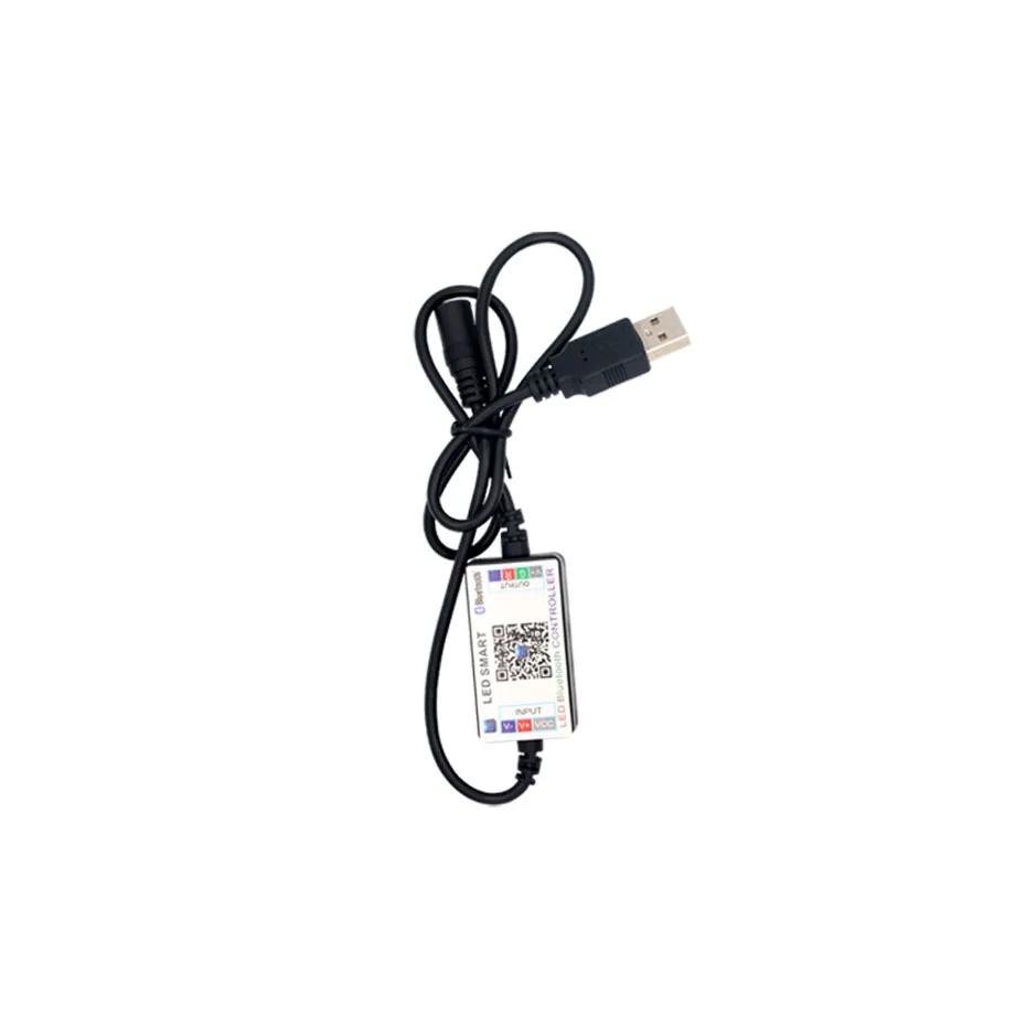 Luz de aquário LED RGB com suporte estendido, lâmpada para peixes marinhos, controle Bluetooth, iluminação, 30-50cm - Image 1