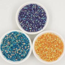 Lantejoulas redondas de 3mm para casamento, acessórios para costura feminina de pvc brilhantes para dança de mulheres - Image 1