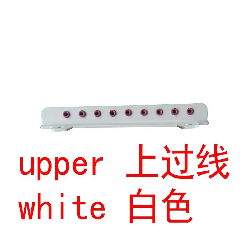 Linha através do computador de partes de máquina de bordar com 9 agulhas de plástico (bege, branco) 9 linhas superiores médio e inferior - Image 1