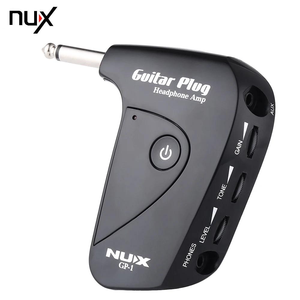NUX-Amplificador de Guitarra Elétrica, Pedal de Guitarra Multi Efeitos Plug, Amplificador de Auscultadores, Efeito de Distorção Embutido, Acessórios, Gp-1 - Image 1
