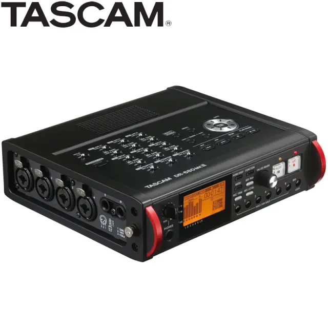 Gravador de Campo TASCAM DR680MKII: Multicanal Portátil de 8 Faixas e 6 Entradas para Gravação Profissional de Filmes ao Vivo