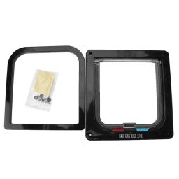 Porta de plástico para pet com aba, porta de 4 vias para gato, cachorro, pet, suprimentos para animais de estimação, pequeno, porta, kit, porta, aba para cães - Image 5