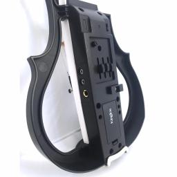 Violino silencioso de madeira maciça, arte elétrica avançada, tamanho completo, branco e preto, acessórios de ébano, peças, 4/4 - Image 4