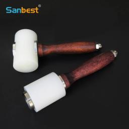 Sanbest artesanato martelo kit de ferramentas de escultura em couro diy 350/320g soco couro martelos de costura ferramentas de corte - Image 1