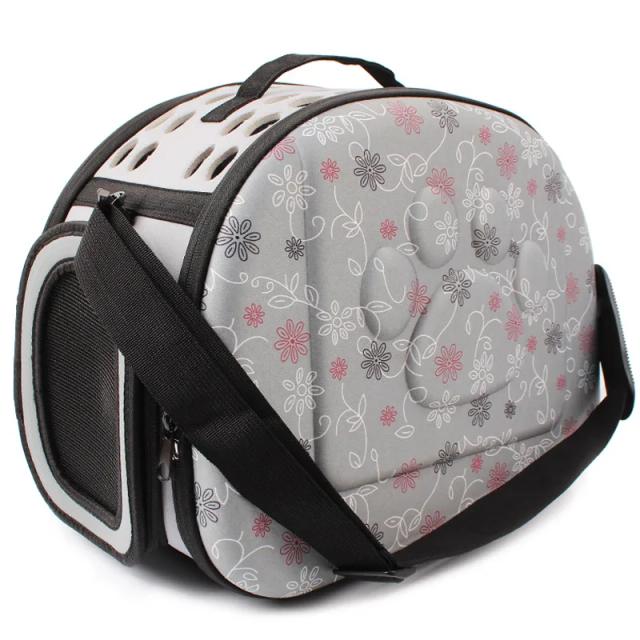 Bolsa Dobrável e Portátil para Transporte de Animais de Estimação em 3 Cores, Respirável e Ideal para Cães Pequenos e Filhotes