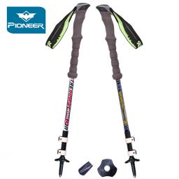 Bastões de caminhada ajustáveis, ultraleve, forte e durável, fibra de carbono, para caminhadas, trilhas, viajadores e mochileiros - Image 1