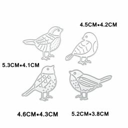Molde de corte para aves em ramos, forma de metal para corte de fustela, scrapbooking - Image 3