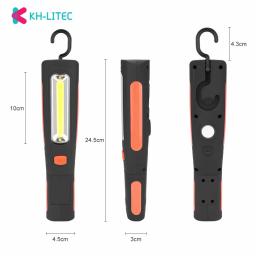 Lanterna led magnética recarregável usb, lâmpada de inspeção para acampamento, escalada e acampamento com 2 modos - Image 5