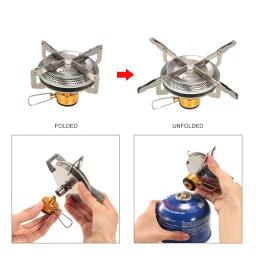 Lixada-fogão a gás portátil para acampamento, uso ao ar livre, caminhadas, mochilão, piquenique, ultraleve, cozinha, forno - Image 5