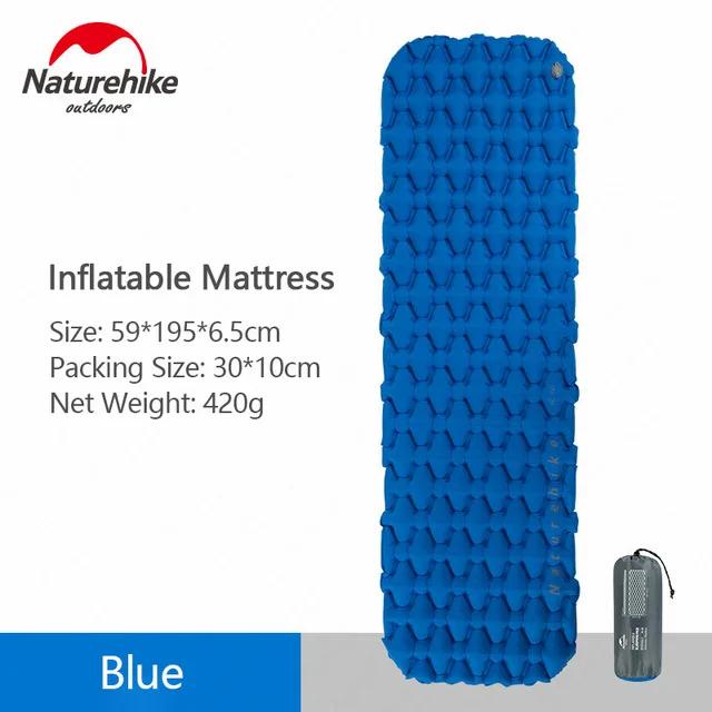 Naturehike-Portátil à prova de umidade inflável Camping Mat, Air Bag colchão, dormir engrenagem, ao ar livre, mochila, carro - Image 1