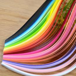 260 conjunto de tiras de papel para artesanato, kit de fitas de 3mm/ 5mm/ 7mm/ 10mm 39cm para presente de flores, ferramentas de decoração de papel artesanal - Image 4